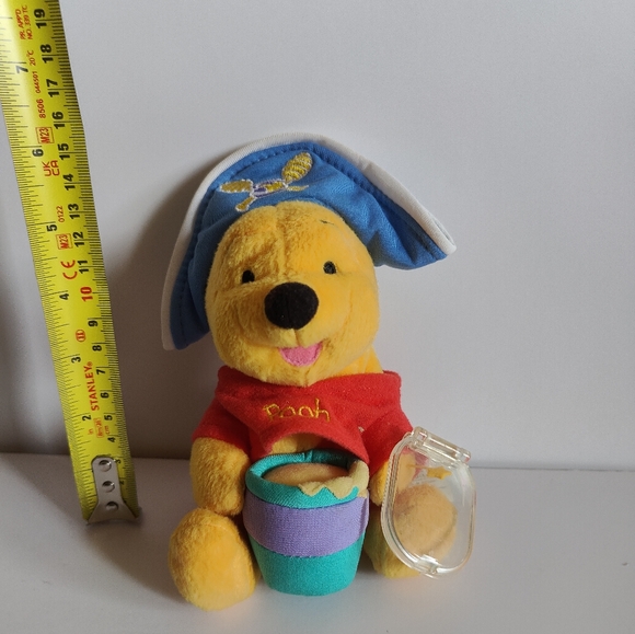 Vintage Disney Teddy Star Beam Pirate Winnie The Pooh Soft Toy Without Tags - Picture 4 of 5